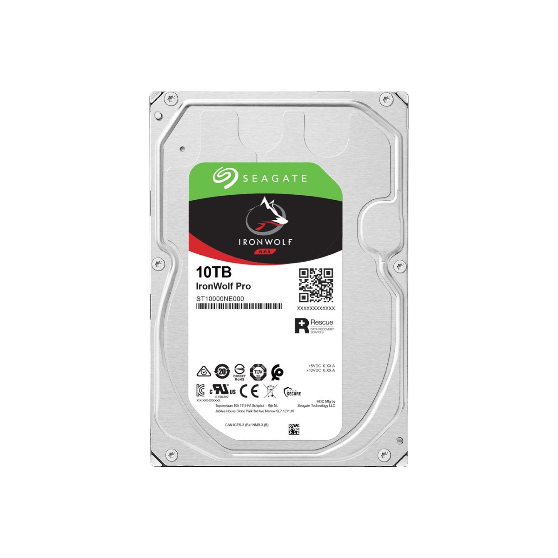 Seagate IronWolf Pro ST10000NE000 - Festplatte - 10 TB - intern - 3.5` (8.9 cm) - (8719706022897)