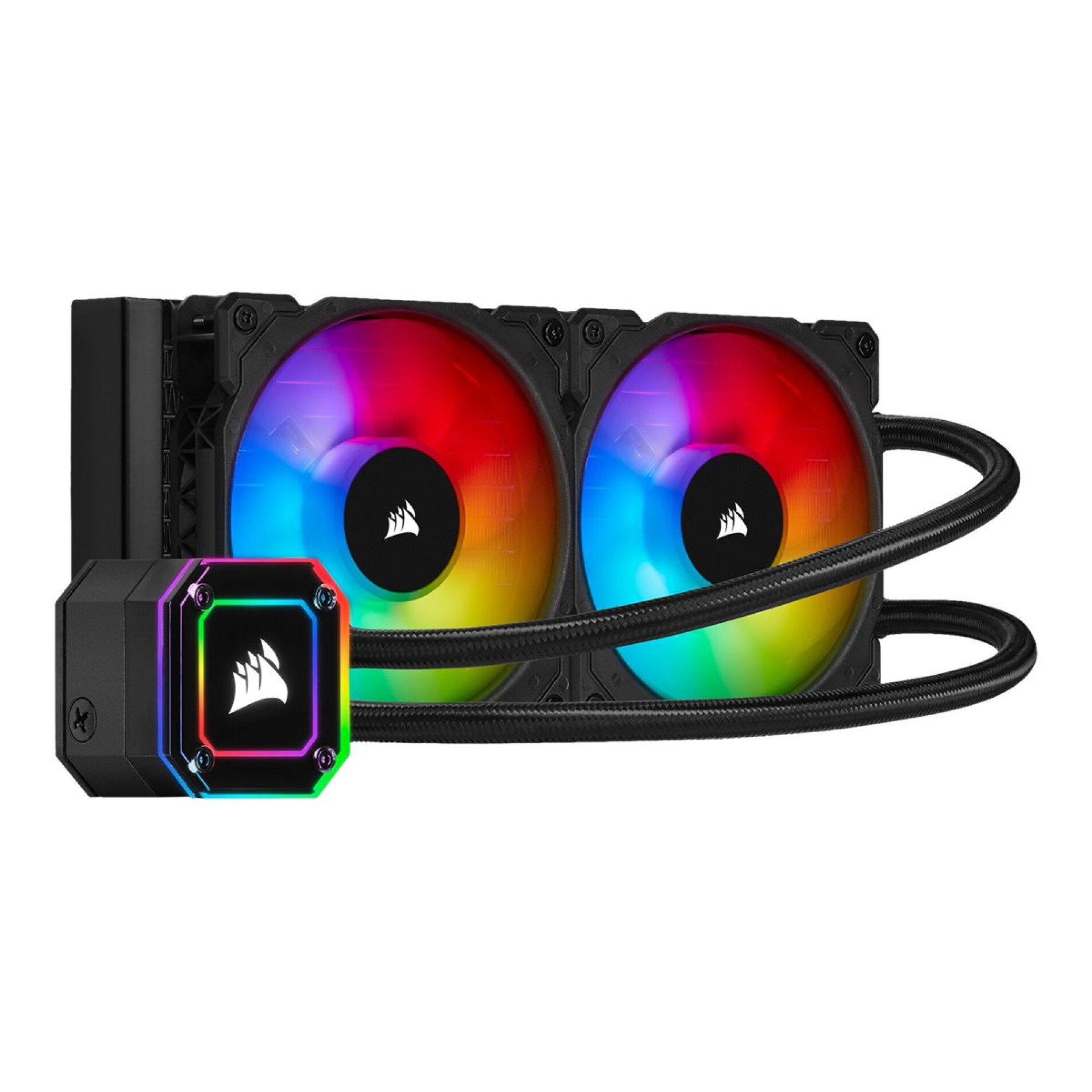 Corsair iCUE H100i Elite Capellix - Prozessor-Flüssigkeitskühlsystem - (für: LGA1156, AM2+, AM3, LGA1155, LGA2011, LGA1150, LGA2011-3, LGA1151, AM4, LGA2066, sTR4, sTRX4, LGA1200) - (0840006618751)