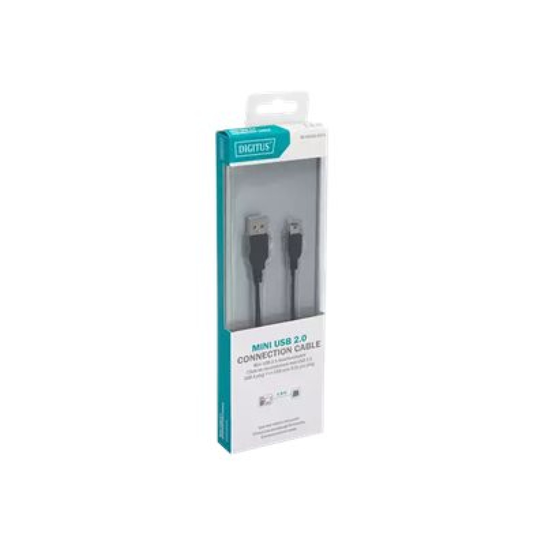 DIGITUS USB 2.0-Anschlusskabel, Typ A auf Mini B - (4016032383666)