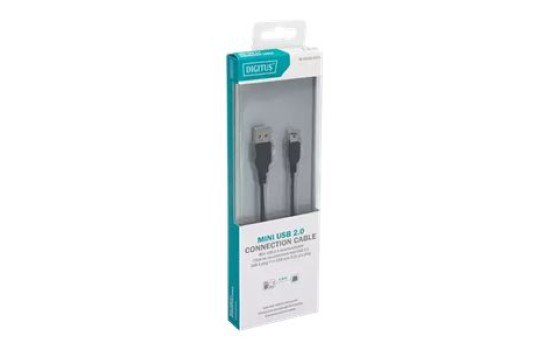 DIGITUS USB 2.0-Anschlusskabel, Typ A auf Mini B - (4016032383666)