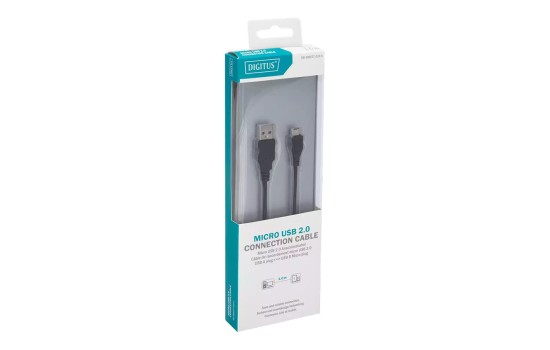 DIGITUS USB 2.0 Anschlusskabel - USB A auf Micro B - (4016032383673)
