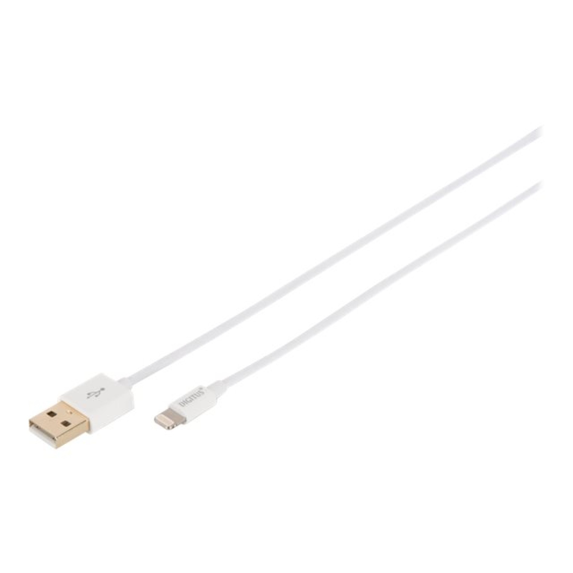 DIGITUS Lightning auf USB A Daten-/Ladekabel, MFI zertifiziert - (4016032383932)