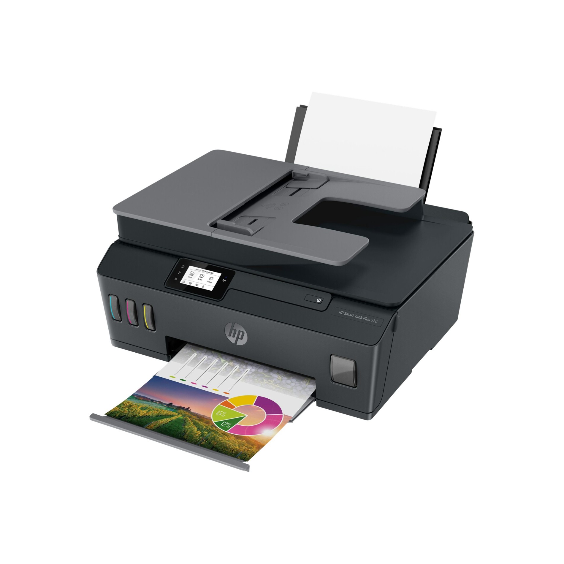 HP Smart Tank Plus 570 Wireless All-in-One - Multifunktionsdrucker - Farbe - Tintenstrahl - nachfüllbar - Legal (216 x 356 mm) - (0193424413348)