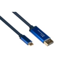 Good Connections GC 4812-CSF015B - Adapterkabel USB C> DisplayPort 4Ka60Hz flex 1.5 - Digital/Daten - Digital/Display/Video - (4014619554614)