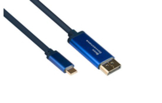 Good Connections GC 4812-CSF015B - Adapterkabel USB C> DisplayPort 4Ka60Hz flex 1.5 - Digital/Daten - Digital/Display/Video - (4014619554614)