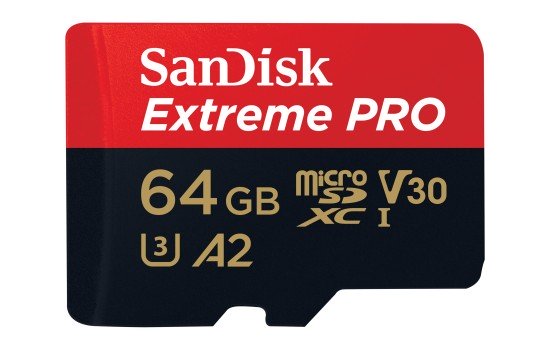 SanDisk Extreme Pro - Flash-Speicherkarte (microSDXC-an-SD-Adapter inbegriffen) - (0619659188573)