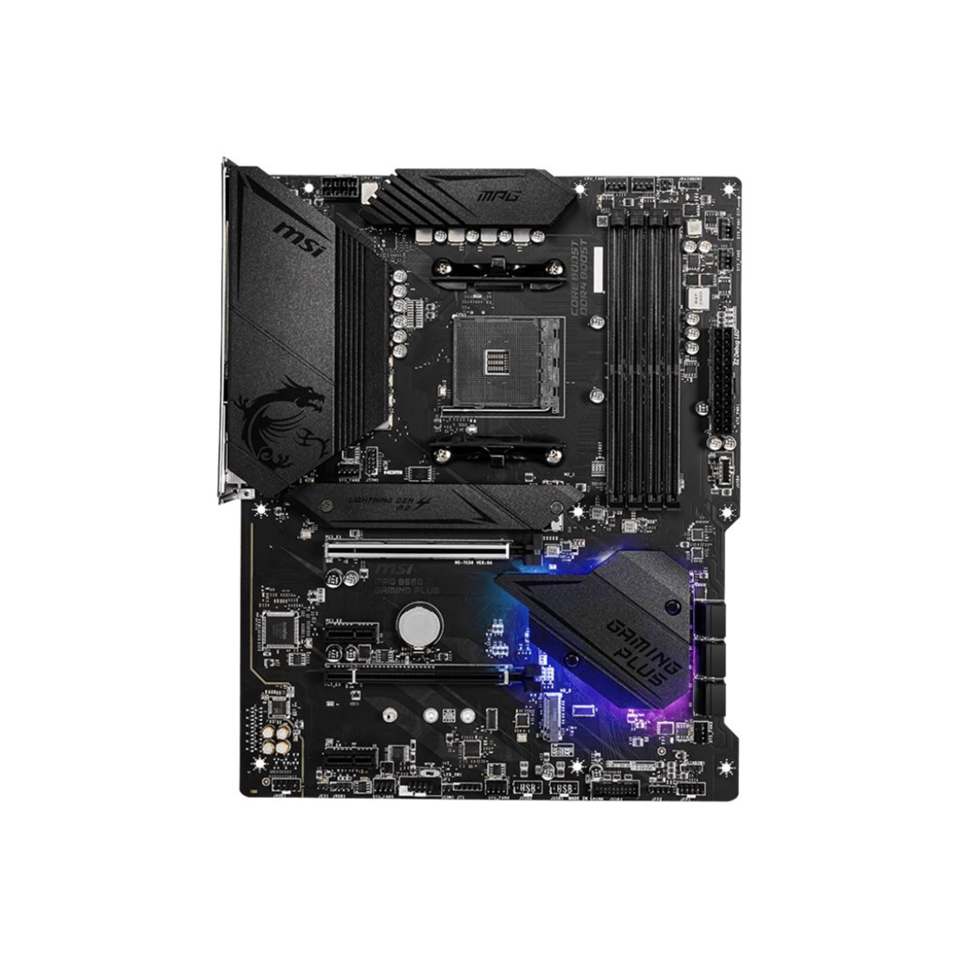 MSI MPG B550 GAMING PLUS - Motherboard - ATX - Socket AM4 - AMD B550 Chipsatz - USB-C Gen2, USB-C Gen1, USB 3.2 Gen 1, USB 3.2 Gen 2 - Gigabit LAN - Onboard-Grafik (CPU erforderlich) - (4719072731885)