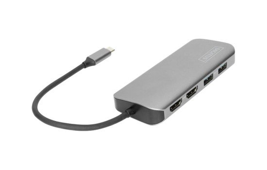 DIGITUS USB-C Universal Docking Station, 8-Port - (4016032464518)