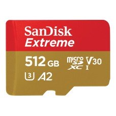 SanDisk Extreme - Flash-Speicherkarte (microSDXC-an-SD-Adapter inbegriffen) - (0619659189648)