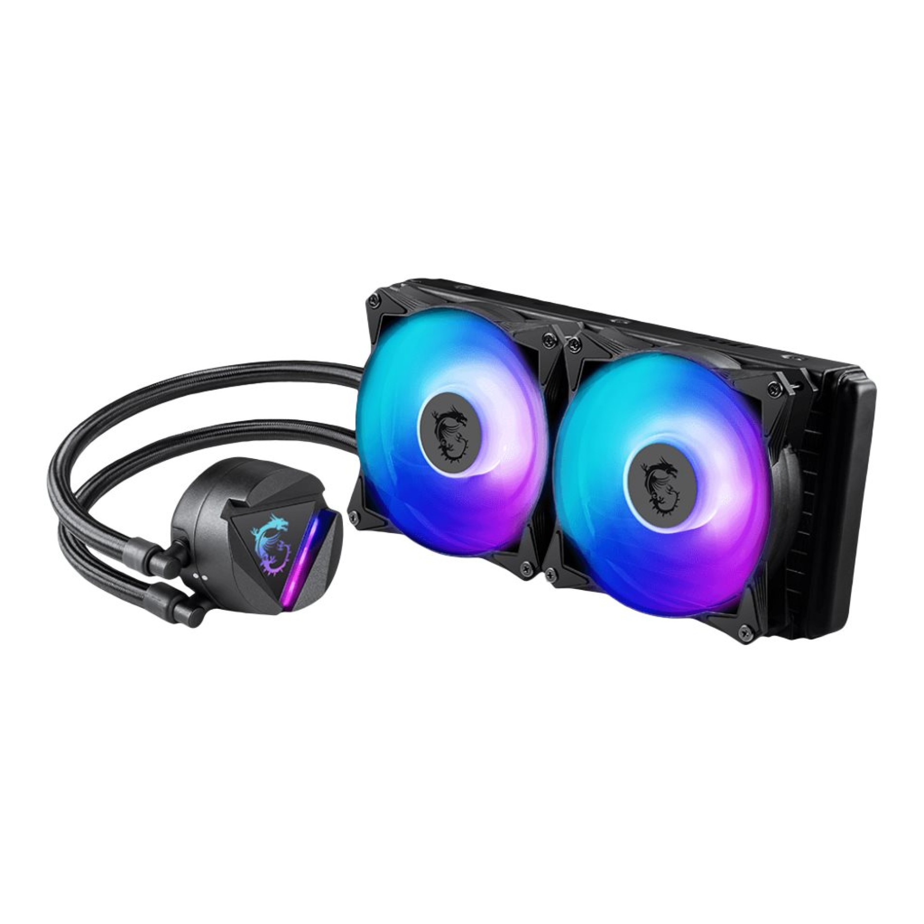 MSI MAG CORELIQUID 240R V2 - Prozessor-Flüssigkeitskühlsystem - Kühlergröße: 240 mm - (für: LGA1156, AM2, AM2+, LGA1366, AM3, LGA1155, AM3+, LGA2011, FM1, FM2, LGA1150, FM2+, LGA2011-3, LGA1151, AM4, LGA2066, LGA1200, LGA1700) - (4719072864071)