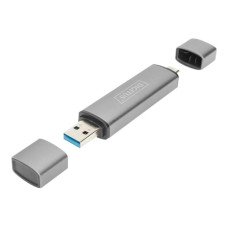 DIGITUS Dual Card Reader Hub USB-C / USB 3.0, OTG - (4016032464464)
