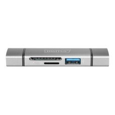 DIGITUS Dual Card Reader Hub USB-C / USB 3.0, OTG - (4016032464464)
