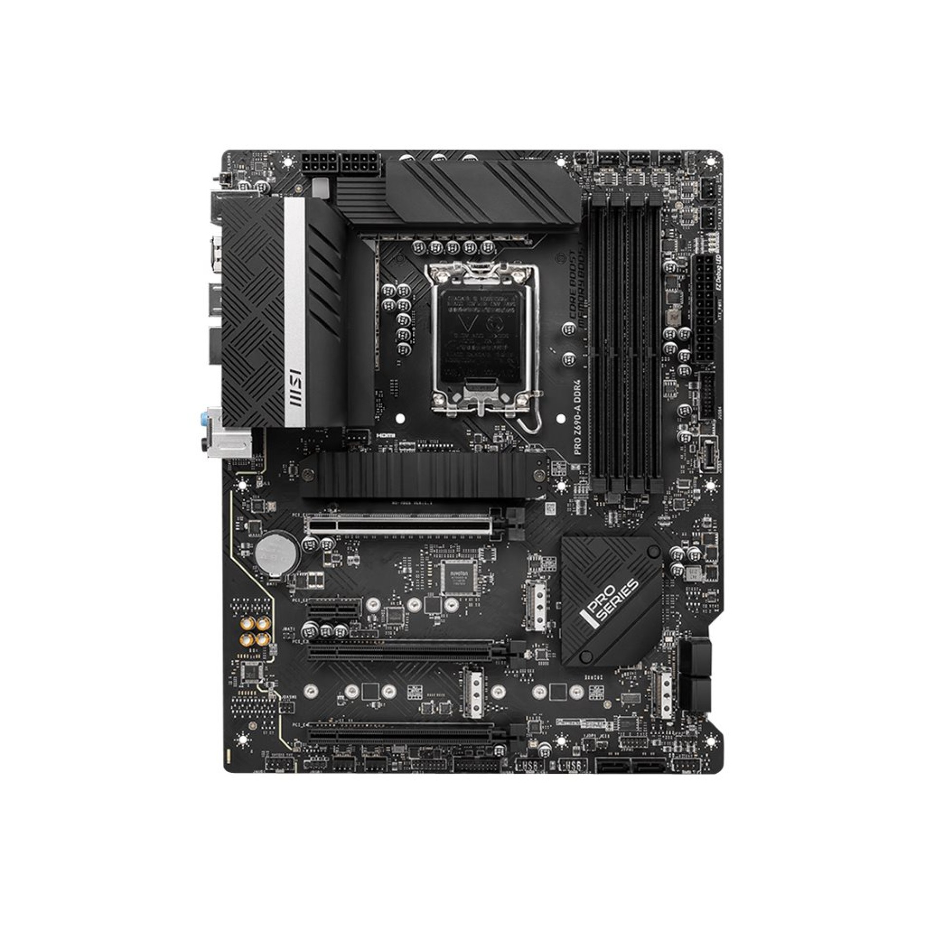 MSI PRO Z690-A DDR4 - Motherboard - ATX - LGA1700-Sockel - Z690 Chipsatz - USB-C Gen2, USB 3.2 Gen 1, USB 3.2 Gen 2, USB-C Gen 2x2 - 2.5 Gigabit LAN - Onboard-Grafik (CPU erforderlich) - (4719072886622)