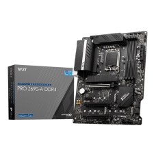 MSI PRO Z690-A DDR4 - Motherboard - ATX - LGA1700-Sockel - Z690 Chipsatz - USB-C Gen2, USB 3.2 Gen 1, USB 3.2 Gen 2, USB-C Gen 2x2 - 2.5 Gigabit LAN - Onboard-Grafik (CPU erforderlich) - (4719072886622)