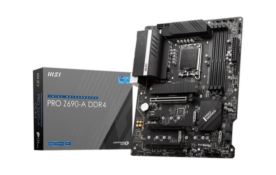 MSI PRO Z690-A DDR4 - Motherboard - ATX - LGA1700-Sockel - Z690 Chipsatz - USB-C Gen2, USB 3.2 Gen 1, USB 3.2 Gen 2, USB-C Gen 2x2 - 2.5 Gigabit LAN - Onboard-Grafik (CPU erforderlich) - (4719072886622)