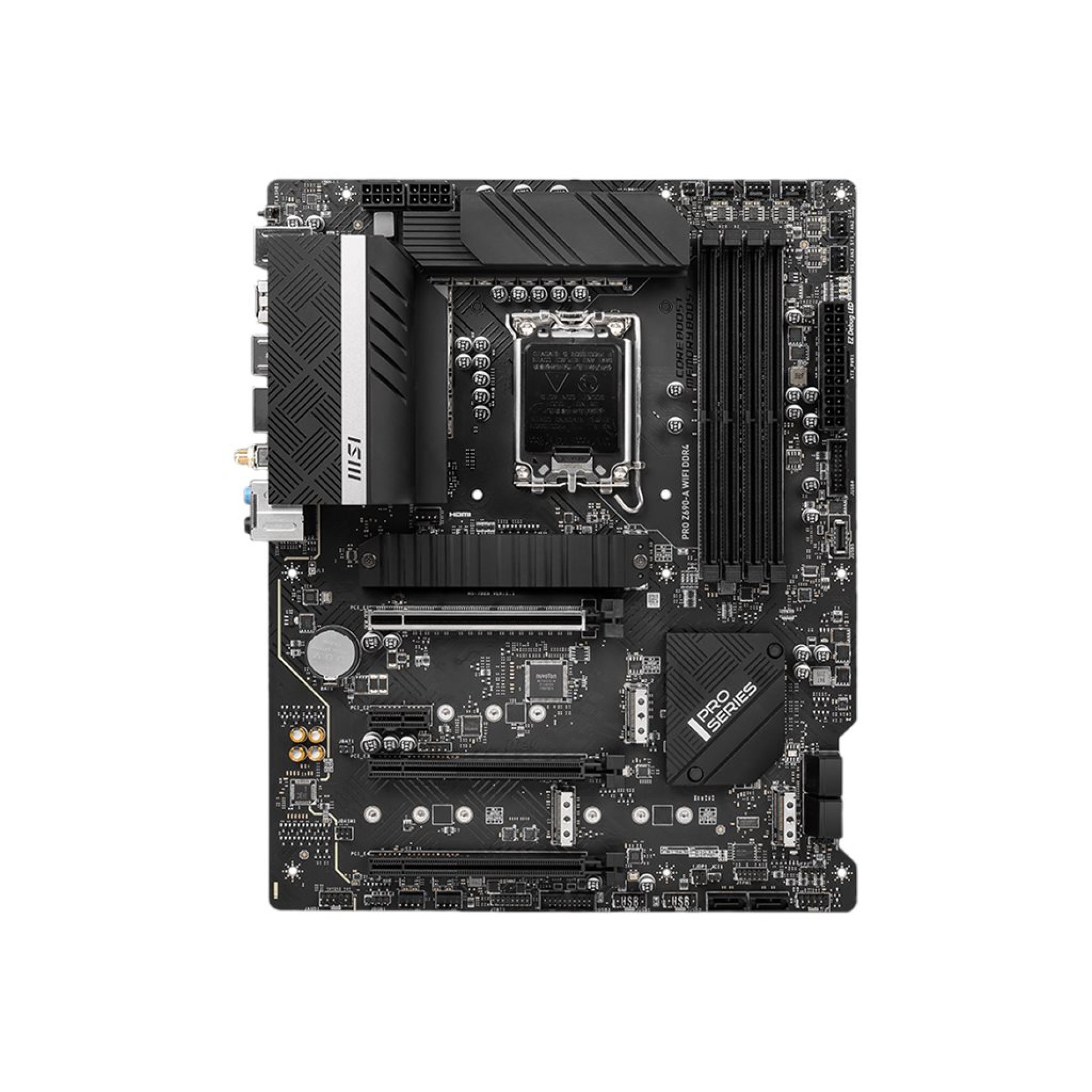 MSI PRO Z690-A WIFI DDR4 - Motherboard - ATX - LGA1700-Sockel - Z690 Chipsatz - USB-C Gen2, USB 3.2 Gen 1, USB 3.2 Gen 2, USB-C Gen 2x2 - 2.5 Gigabit LAN, Wi-Fi, Bluetooth - Onboard-Grafik (CPU erforderlich) - (4719072888633)