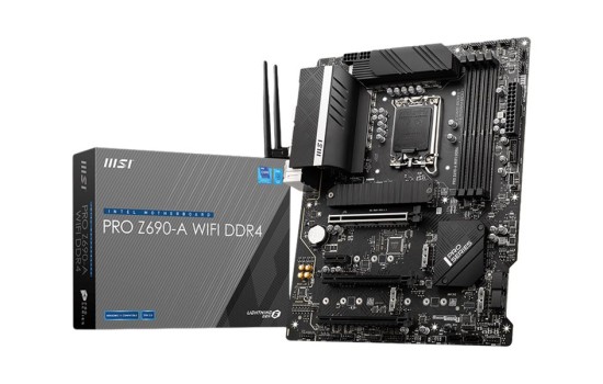 MSI PRO Z690-A WIFI DDR4 - Motherboard - ATX - LGA1700-Sockel - Z690 Chipsatz - USB-C Gen2, USB 3.2 Gen 1, USB 3.2 Gen 2, USB-C Gen 2x2 - 2.5 Gigabit LAN, Wi-Fi, Bluetooth - Onboard-Grafik (CPU erforderlich) - (4719072888633)