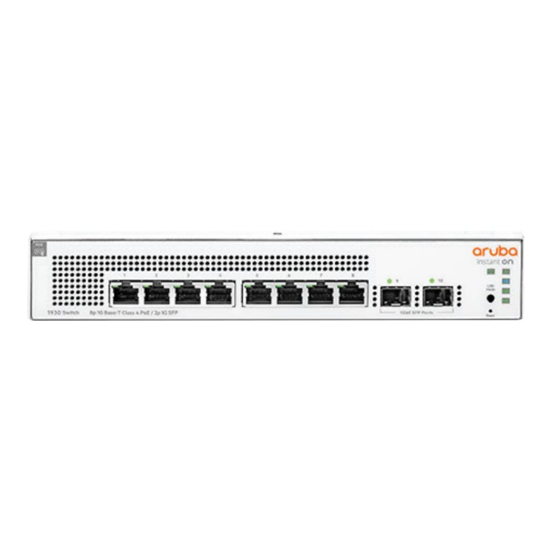 HPE Aruba Instant On 1930 8G Class4 PoE 2SFP 124W Switch - Switch - L3 - managed - 8 x 10/100/1000 (PoE) - (0190017355238)