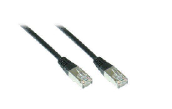 Good Connections RNS Patchkabel mit Rastnasenschutz - Cat. 5e - SF/UTP - PVC - 100MHz - schwarz - 20m - (4014619059959)