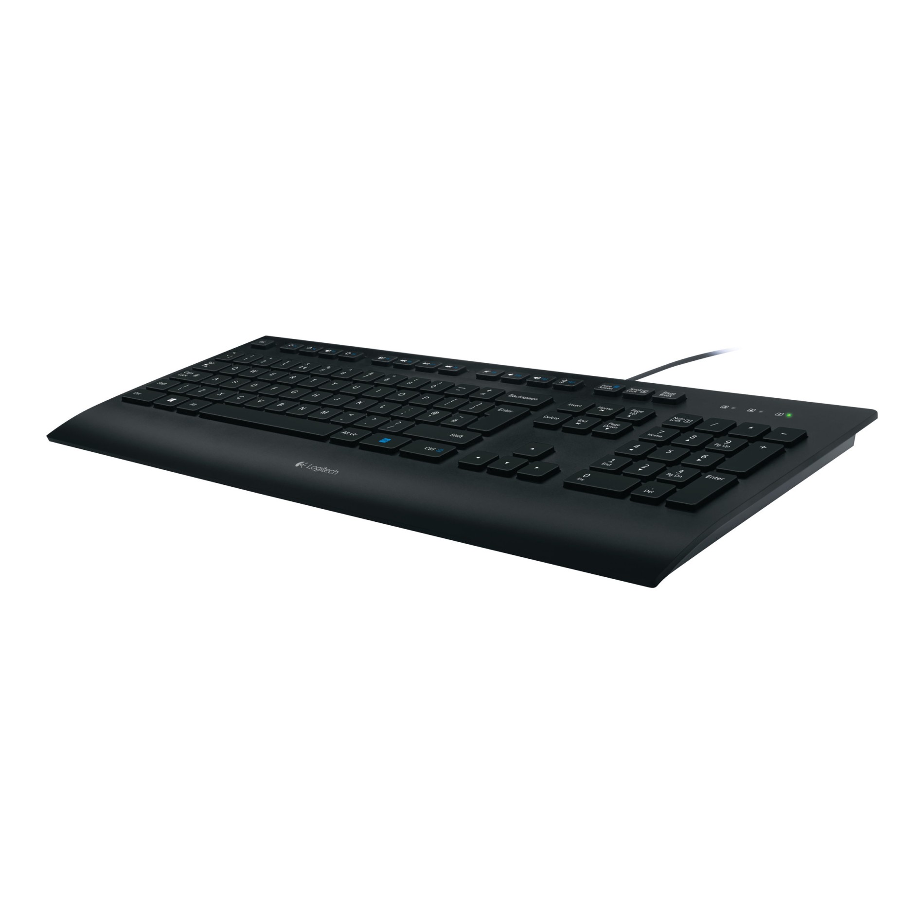 Logitech Corded K280e - Tastatur - USB - USA - (5099206046856)