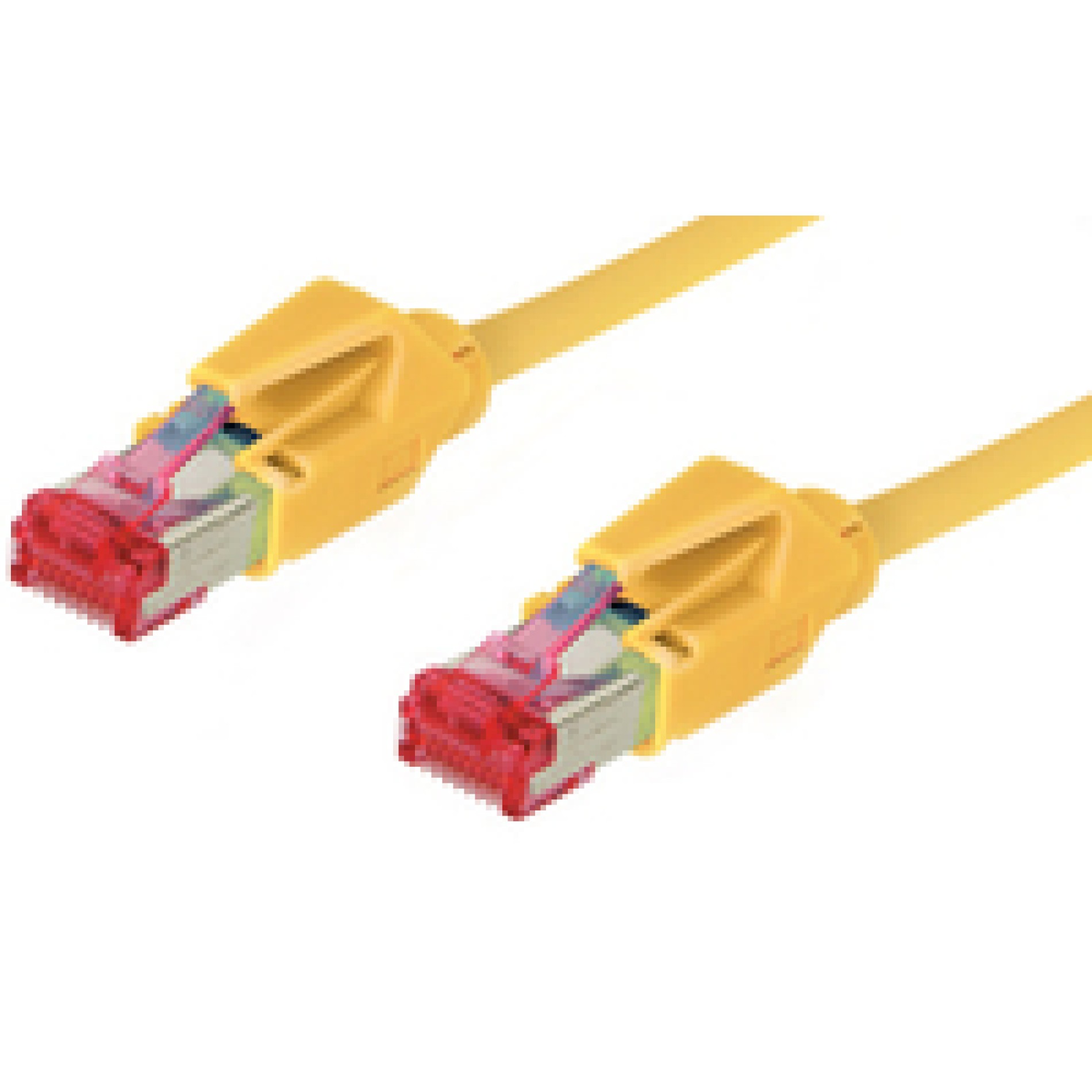 Good Connections Patchkabel - Cat. 6 - S/FTP - PiMF - halogenfrei - 600MHz - Hirose-Stecker - gelb - 1m - (4014619296934)