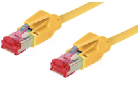 Good Connections Patchkabel - Cat. 6 - S/FTP - PiMF - halogenfrei - 600MHz - Hirose-Stecker - gelb - 1m - (4014619296934)