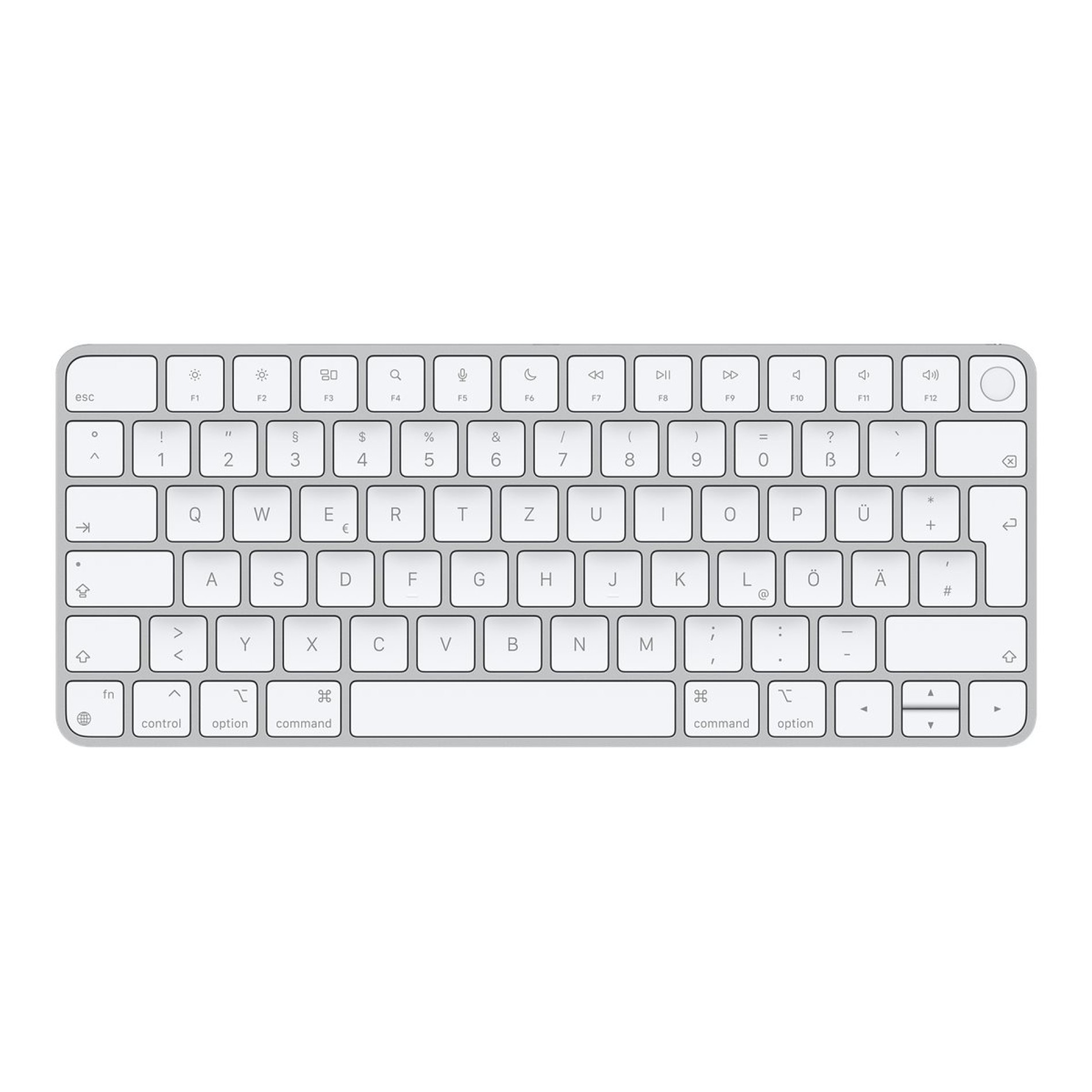 Apple Magic Keyboard with Touch ID - Tastatur - Bluetooth, USB-C - QWERTZ - Deutsch - für iMac (Anfang 2021) - (0194252542545)