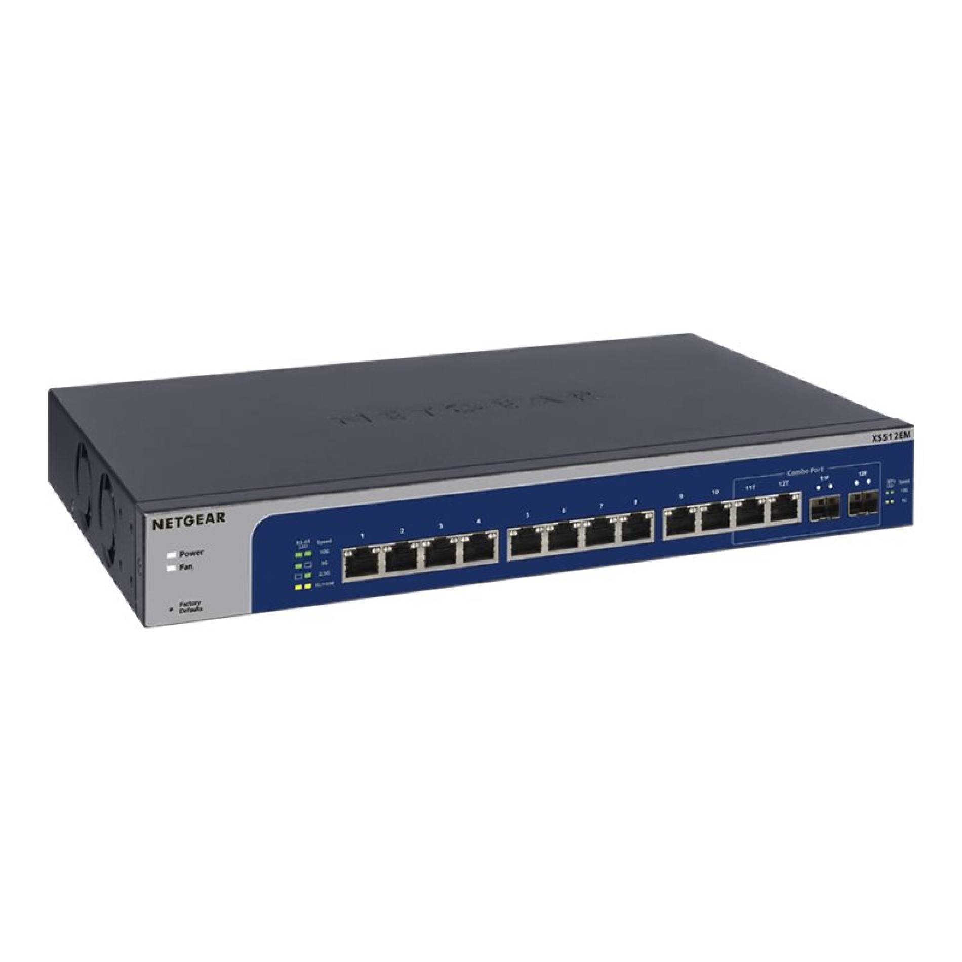 Netgear Plus XS512EM - Switch - Smart - 10 x 100/1000/2.5G/5G/10GBase-T + 2 x C 10 G-Bit SFP+ - (0606449129441)
