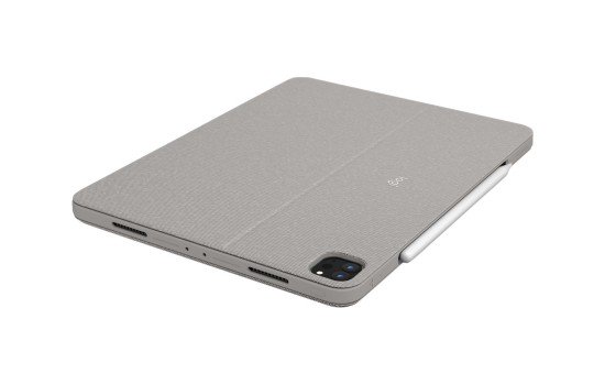 Logitech Combo Touch - Tastatur und Foliohülle - mit Trackpad - hintergrundbeleuchtet - Apple Smart connector - QWERTZ - Deutsch - Sand - für Apple 12.9-inch iPad Pro (5. Generation) - (5099206095762)
