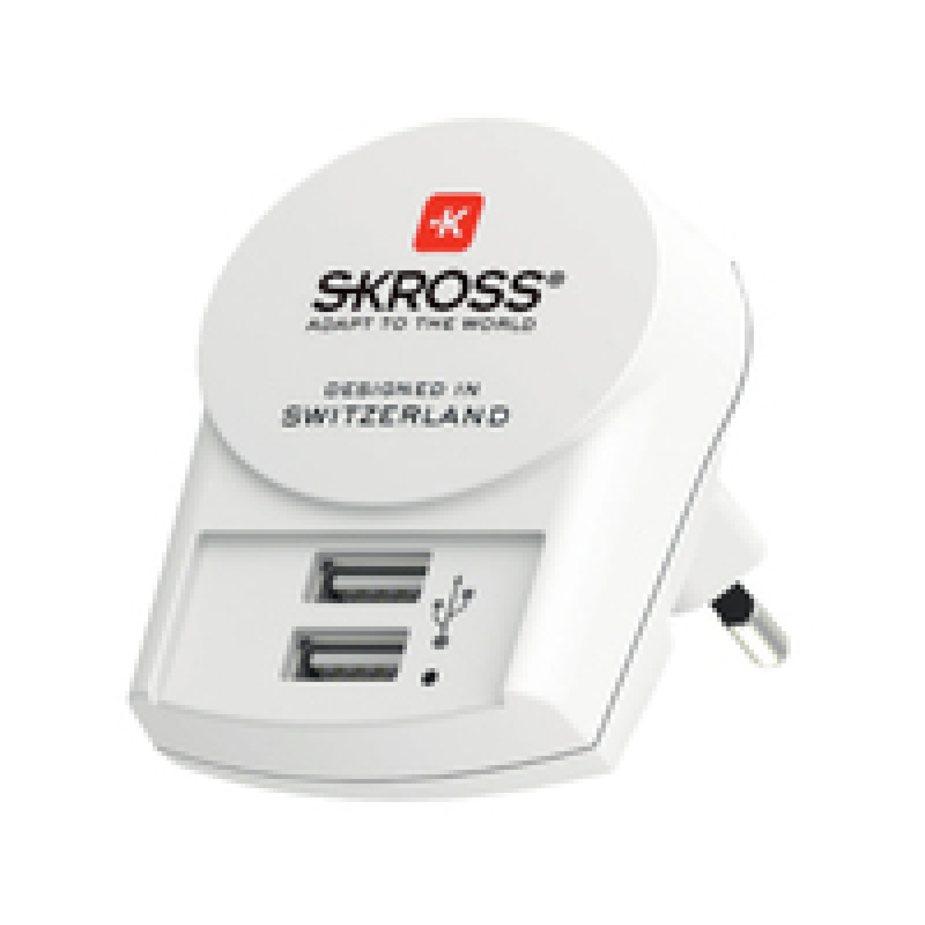 SKROSS PRO+ 2xUSB World ohne CH/I - Universal - Universal - 100 - 250 V - 50 - 60 Hz - 7 A - Weiß - (7640166323662)