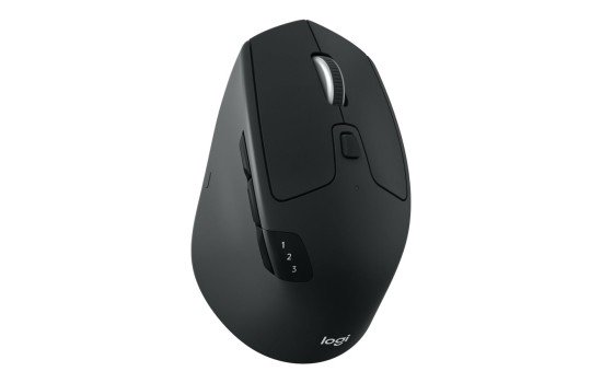 Logitech M720 Triathlon - Maus - Für Rechtshänder - optisch - 7 Tasten - kabellos - Bluetooth, 2.4 GHz - kabelloser Empfänger (USB) - (5099206065086)