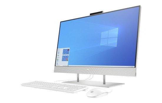 HP 27-dp0007ng - All-in-One (Komplettlösung) - Ryzen 5 4500U / 2.3 GHz - RAM 8 GB - SSD 512 GB - NVMe, HDD 1 TB - Radeon Vega 8 - GigE - WLAN: 802.11a/b/g/n/ac, Bluetooth 4.2 - Win 10 Home 64-Bit - Monitor: LED 68.58 cm (27`) - (0194850565212)