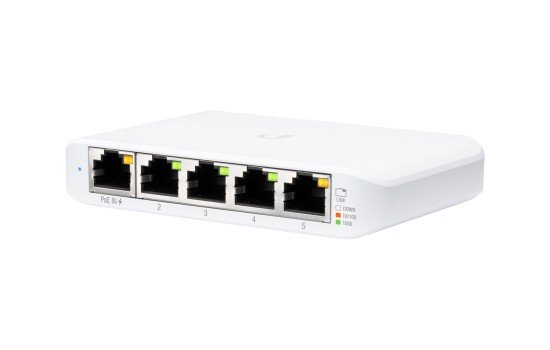 UbiQuiti UniFi Switch USW Flex Mini - Switch - managed - 4 x 10/100/1000 + 1 x 10/100/1000 (PoE+) - (0817882029698)