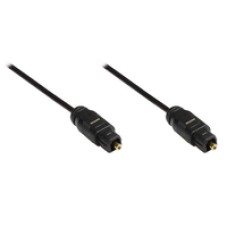Good Connections Anschlusskabel Toslink Stecker an Stecker - Ø 2,2mm - schwarz - 2m - (4014619160310)