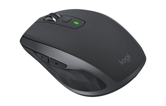 Logitech MX Anywhere 2S - Maus - Laser - 7 Tasten - kabellos - Bluetooth, 2.4 GHz - kabelloser Empfänger (USB) - (5099206095847)