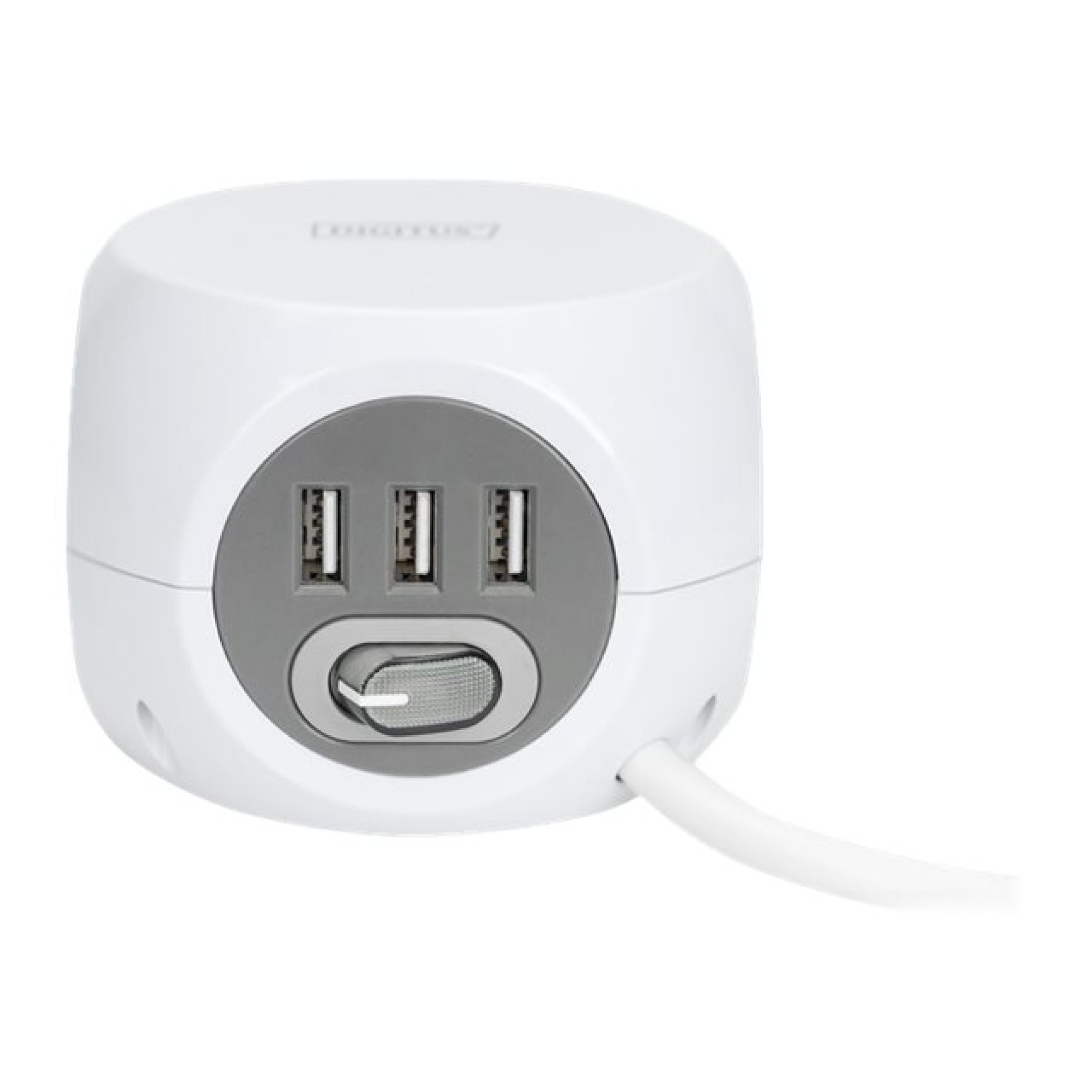 DIGITUS 3-fach Steckdosenwürfel mit 3 USB-Anschlüssen - (4016032474388)