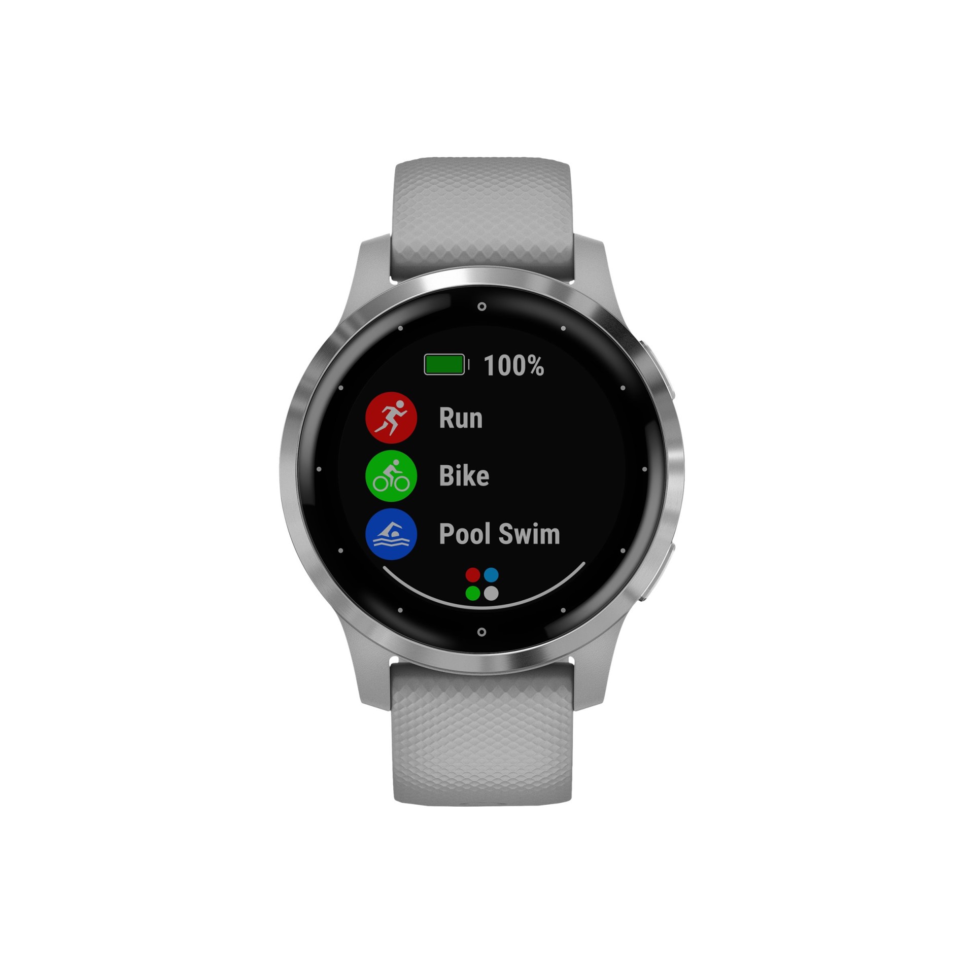 Garmin vívoactive 4S - 40 mm - Powder Gray - Sportuhr mit Band - Silikon - Powder Gray - Handgelenkgröße: 110-175 mm - Anzeige 2.8 cm (1.1`) - (0753759227654)