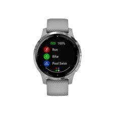 Garmin vívoactive 4S - 40 mm - Powder Gray - Sportuhr mit Band - Silikon - Powder Gray - Handgelenkgröße: 110-175 mm - Anzeige 2.8 cm (1.1`) - (0753759227654)