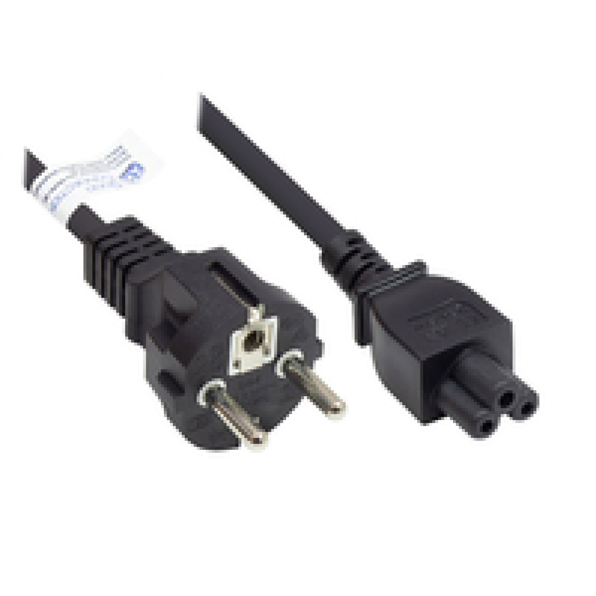 Good Connections P0005-S018 - 1,8 m - Netzstecker Typ E+F - C5-Koppler - H05VV-F - 250 V - Schwarz - (4014619168767)