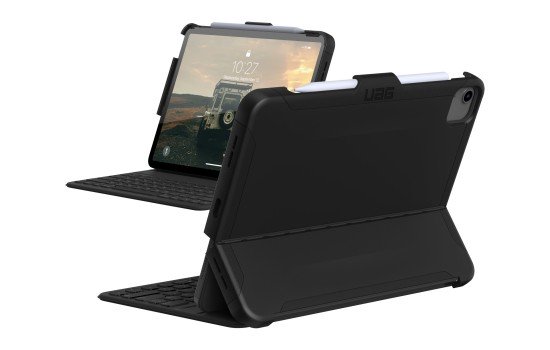 Urban Armor Gear UAG Case for iPad Air 10.9-in Gen 4, iPad Pro 11-in Gen 1/2 - Scout Black - Hintere Abdeckung für Tablet - Schwarz - 11` - für Apple 10.9-inch iPad Air (4. Generation) - (0812451038248)