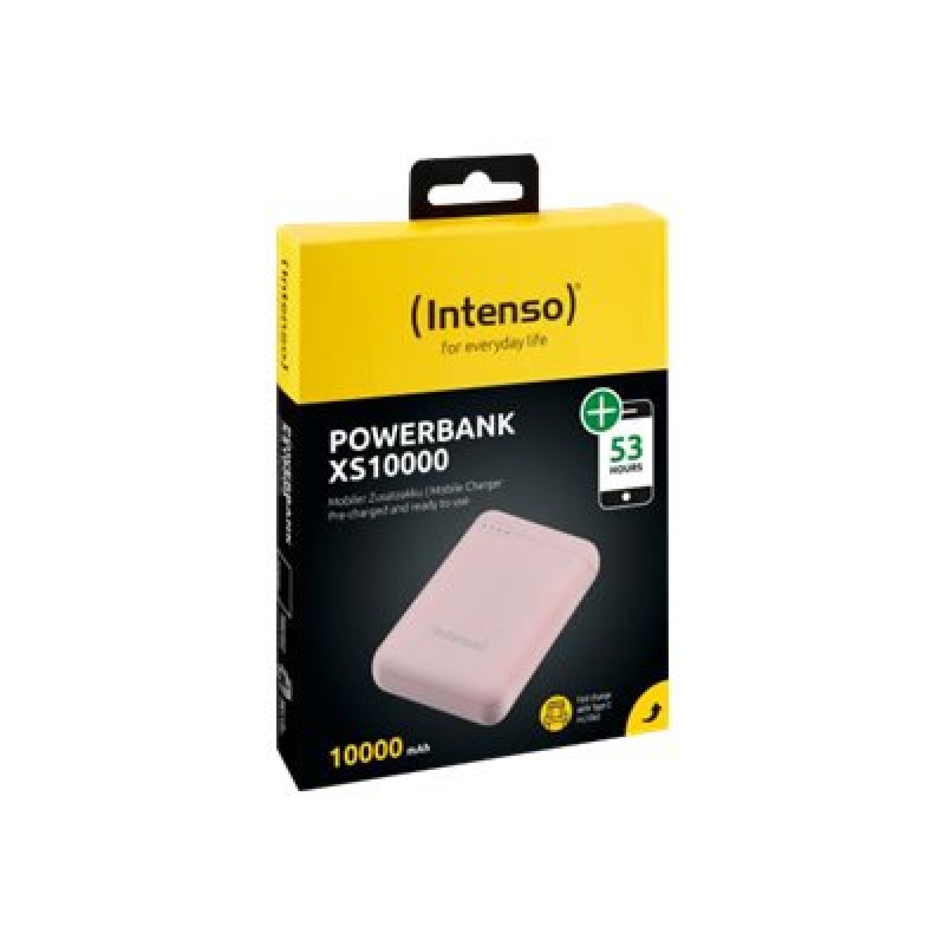 Intenso XS10000 - Powerbank - 10000 mAh - 3.1 A - 2 Ausgabeanschlussstellen (USB, USB-C) - (4034303028436)