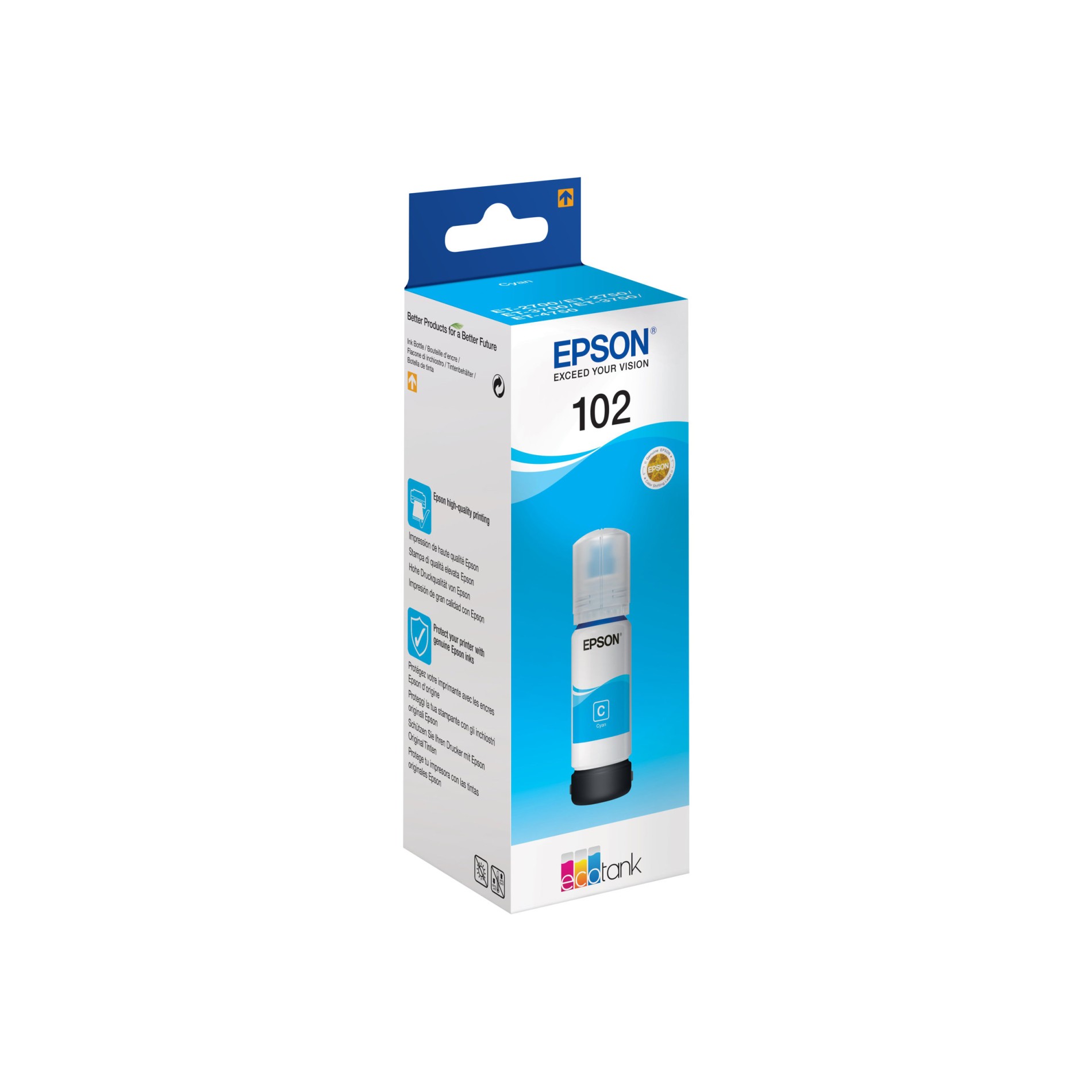 Epson 102 - 70 ml - Cyan - Original - Tintenbehälter - (8715946643359)