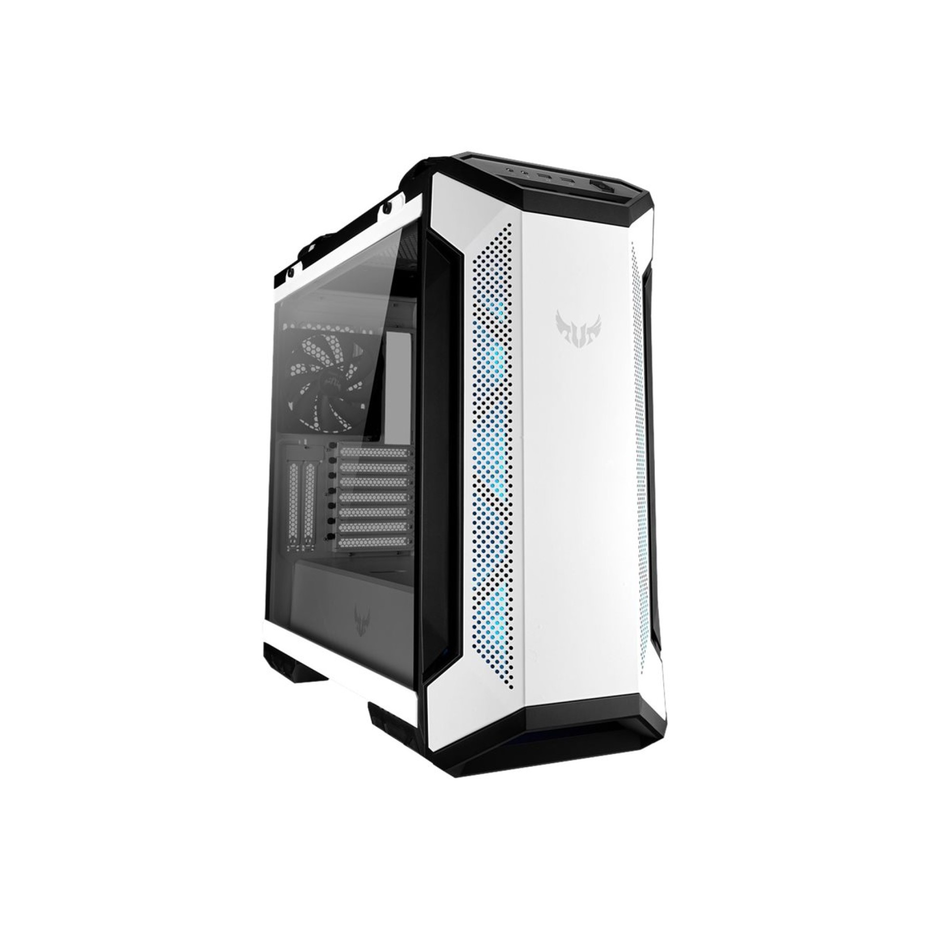 ASUS TUF Gaming GT501 - White Edition - Tower - ATX - Seitenteil mit Fenster (gehärtetes Glas) - (4718017726306)