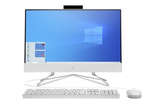 HP 22-df0004ng - All-in-One (Komplettlösung) - Ryzen 3 3250U / 2.6 GHz - RAM 8 GB - SSD 256 GB - NVMe - DVD-Writer - Radeon Graphics - GigE - WLAN: 802.11a/b/g/n/ac, Bluetooth 4.2 - Win 10 Home 64-Bit - Monitor: LED 54.61 cm (21.5`) - (0195122424947)