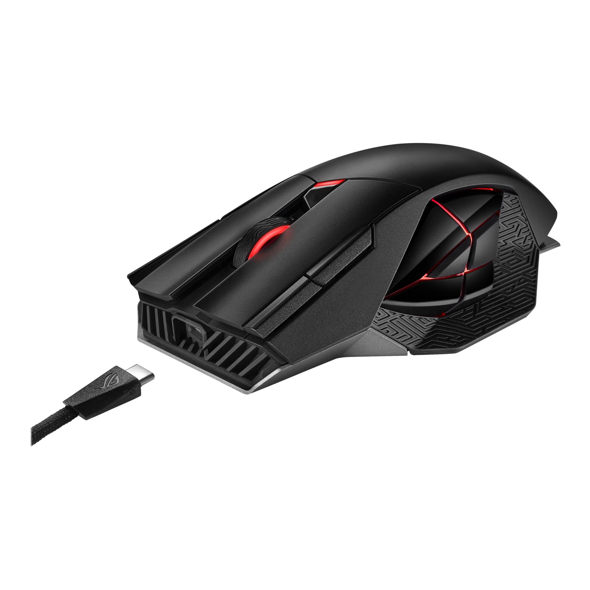 ASUS ROG Spatha X - Maus - Für Rechtshänder - optisch - (4718017993371)
