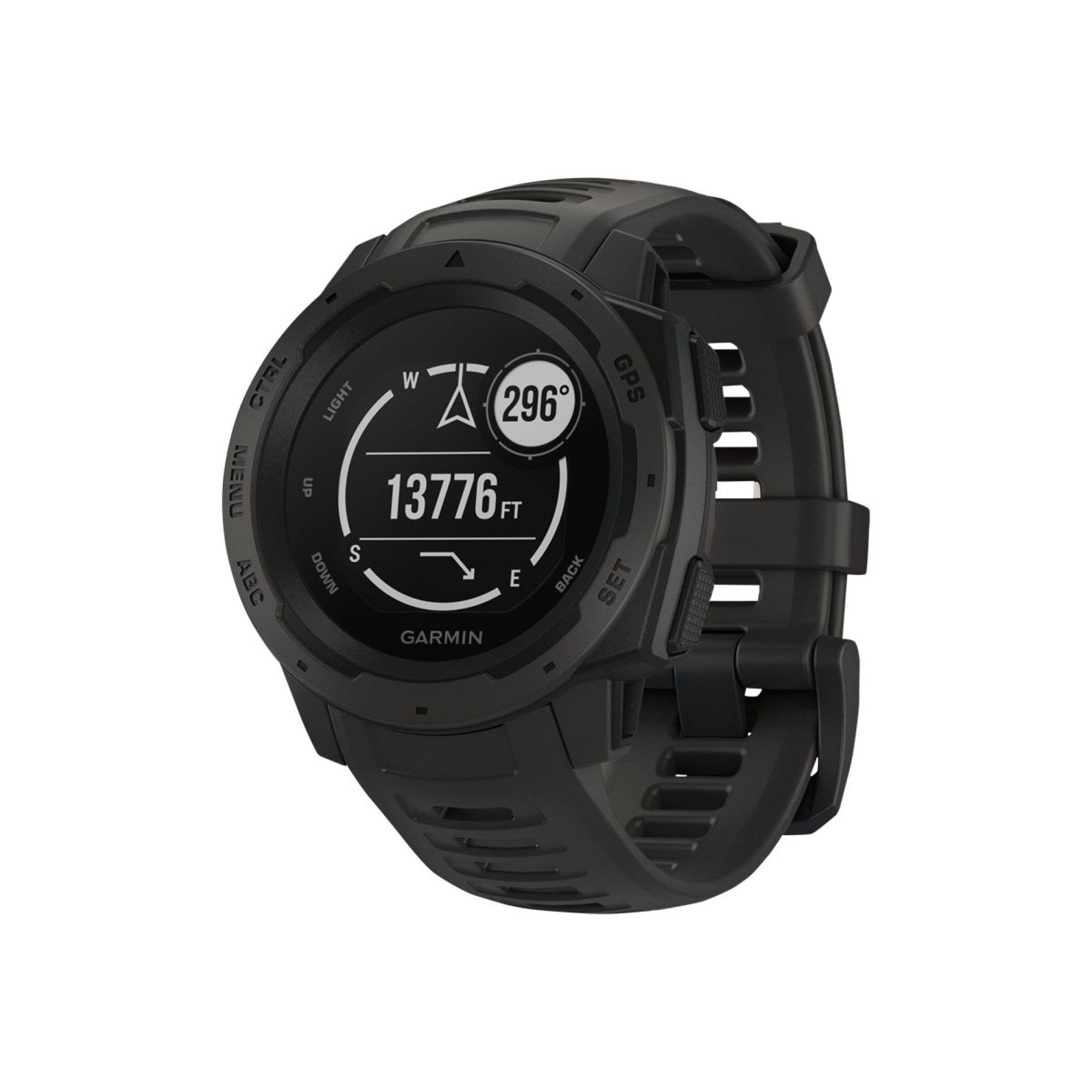 Garmin Instinct Solar - Carbon-Schwarz - Sportuhr mit Band - (0753759235895)