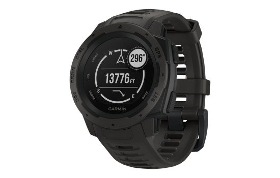 Garmin Instinct Solar - Carbon-Schwarz - Sportuhr mit Band - (0753759235895)
