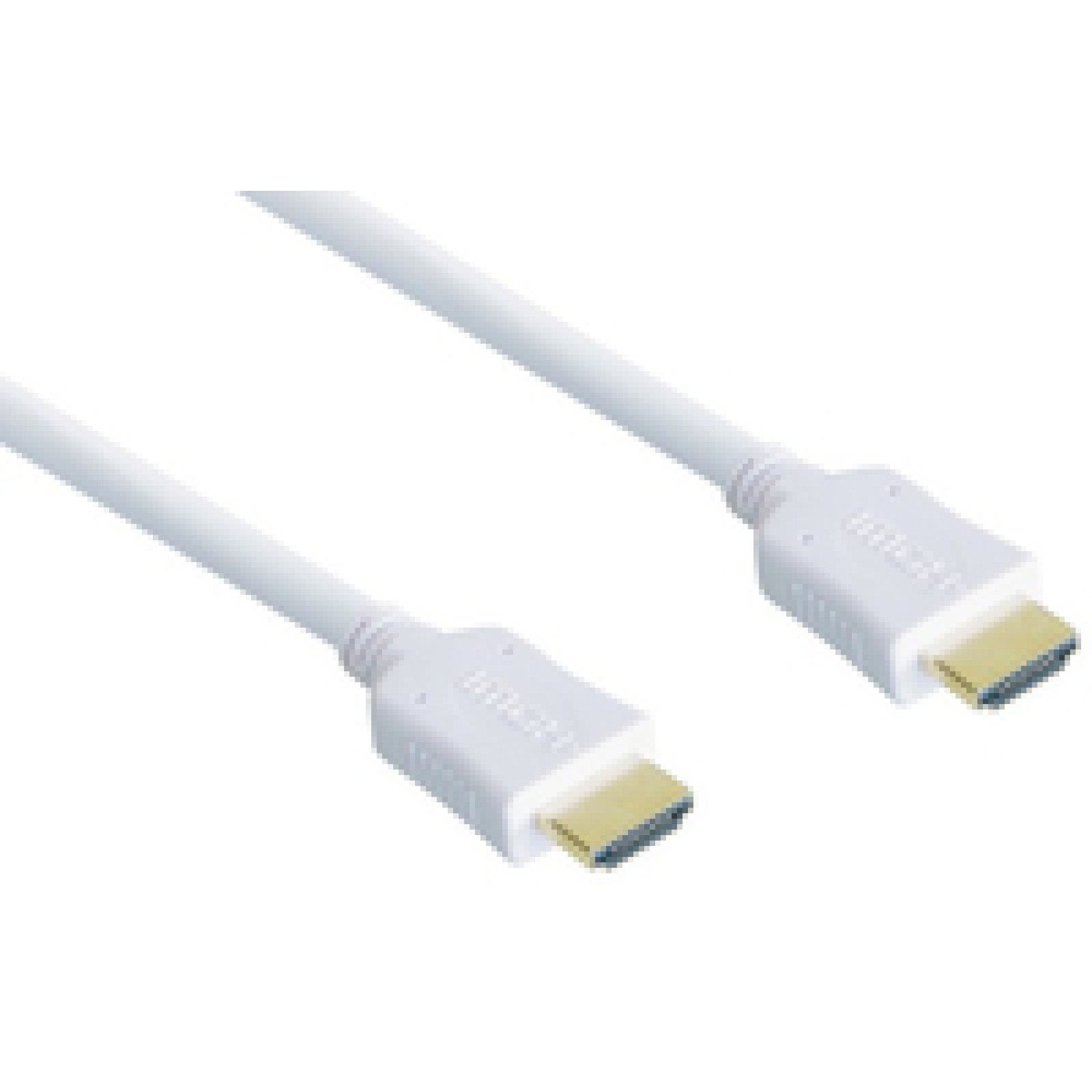 Good Connections Anschlusskabel High-Speed-HDMI-Kabel mit Ethernet - vergoldete Stecker - weiß - 5m - (4014619152544)
