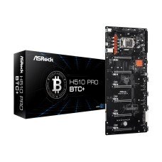 ASRock H510 Pro BTC+ - Motherboard - LGA1200-Sockel - H510 Chipsatz - USB 3.2 Gen 1 - Gigabit LAN - Onboard-Grafik (CPU erforderlich) - (4710483935220)